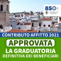 Contributo affitto 2021: approvata la graduatoria definitiva dei beneficiari