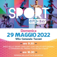 Domenica 29 maggio lo Sport Open Day nella splendida cornice di Villa Tacconi
